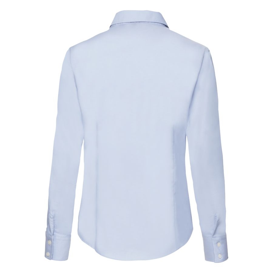  "Lady-Fit Long Sleeve Oxford Shirt", -_L, 70% /, 30% /, 135 /2